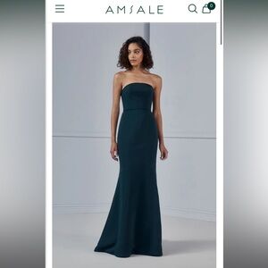 Amsale Agnes Dress- black color, size 8